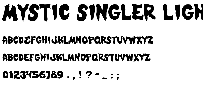 Mystic Singler Light font